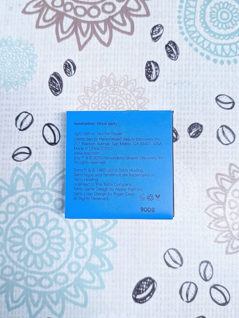 Ipsy x Tetris Limited Edition Block Party single eyeshadow